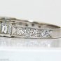 &acirc;��$4500 1.65CT BRILLIANT SQUARE BAGUETTE & ROUNDS CUTS DIAMOND BAND 14KT G/VS&acirc;��