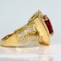 â–ˆ$25000 GIA 4.88CT NO HEAT CLASSIC VIVID RED SPINEL DIAMOND RING 18KT UNHEATED