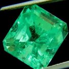 GIA 10.16CT NATURAL COLOMBIAN EMERALD LOOSE SQUARE CLEAN CUT CLARITY COLLECTOR