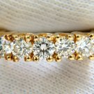█$8000 1.82CT DIAMONDS BAND RING WITH PAVE ON SHOULDERS RAISED 14KT
