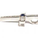 $33000 GIA 6.77CT NO HEAT SAPPHIRE DIAMONDS HEAVY PLATINUM CROSS PENDANT