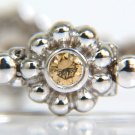 █$6300 .90CT NATURAL FANCY COLORS DIAMONDS BRACELET 14KT FUSED BALL BEAD DECO A+