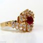 &acirc;��$3000 1.70ct. FINE GEM NATURAL RUBY DIAMOND COCKTAIL RING &acirc;��