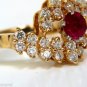 &acirc;��$3000 1.70ct. FINE GEM NATURAL RUBY DIAMOND COCKTAIL RING &acirc;��