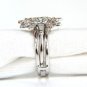 $6000 1.40ct. MARQUISE & ROUNDS DIAMOND RING & INSERT PLATINUM VS