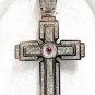 $12000 5.00ct. NATURAL PRINCESS CUT DIAMONDS MENS 18KT GOLD CROSS PENDANT HEAVY