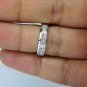 $6300 1.00CT BRILLIANT PRINCESS CUTS DIAMOND BAND 14KT H/VS CLASSIC CHANNEL RING