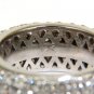 â–ˆ$9500 4.00CT FULL CUT DIAMONDS ETERNITY WIDE BAND RING 14KT 8.6MM SIZE 6.25â–ˆ
