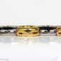 &acirc;��$6500 2.25Ct MODERN DIAMOND CIRCLE LINK BRACELET 14KT TWO TONED G/VS 6 3/4 INCH