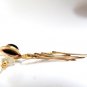 Art Deco Black star symbolic dangle earrings 14kt