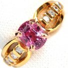 $7000 GIA 2.27CT NATURAL NO HEAT PINK SAPPHIRE DIAMOND RING UNHEATED COLLECTIONS