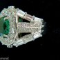 &acirc;��$15000 6.00CT NATURAL EMERALD DIAMOND RING VIVID ZAMBIA FOREST&acirc;��