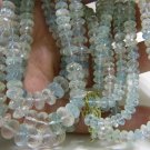 █$5000 NATURAL 550ct. ROSE CUT 3 STRAND AQUAMARINE NECKLACE██