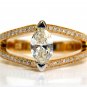 â–ˆ$9,000 1.70CT. MARQUISE DIAMOND TENSION RING MODERN DECO A+