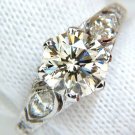 $16500 2.03CT VICTORIAN REVIVAL NATURAL DIAMOND RING 14KT ROUND BRILLIANT