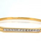 █$3500 .50CT DIAMOND BANGLE BRACELET 14KT HEAVY SOLID FOR 6 INCH BEAD SET█