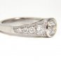 &acirc;��$17000 1.85CT NATURAL EUROPEAN CUT FLUSH MOUNT DIAMOND RING 14KT I/VS