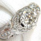 █$11,500 1.82CT FULL BRILLIANT ROUND DIAMOND RING 14KT A+ ART DECO