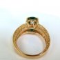 â–ˆ$8500 3.58CT. NATURAL ZAMBIA AAA GREEN EMERALD DIAMOND RING 14KT G/VS