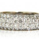 █$8000 3.50CT DIAMONDS ETERNITY BAND G/H VS MICROSET 14KT 6.7MM█