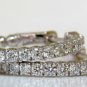 â–ˆ$4800 1.60CT DIAMONDS CLASSIC BUTTON HOOP DIAMOND EARRINGS G/VS FULL CUTS 14KT