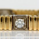 █$6500 2.50CT DIAMONDS BRACELET RETRO GRILL DECO & PAVE BOX 14KT TWO TONED█