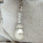 &acirc;��$9,000 13MM NATURAL WHITE SOUTH SEAS PEARL 2.75CT DIAMONDS PENDANT 18KT
