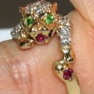 1.75CT DIAMONDS VINTAGE COUGAR RING 14KT