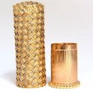 18KT LADIES 3D WEAVE GOLD LIPSTICK CASE