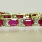 â–ˆ$45000 18KT GIA 22.26CT NATURAL TOP GEM RUBY DIAMOND BRACELET BLOOD VIVID POSH