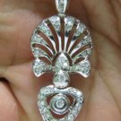█$4500 1.10CT DIAMONDS MODERN DECO DIAMOND NECKLACE ITALY █