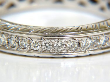&acirc;��$3600 1.50CT ROUND DIAMONDS ETERNITY BAND RING 14KT F/VS SIZE 9.5  &acirc;��