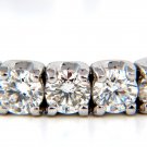 $36000 8.67CT NATURAL ROUND BRILLIANT DIAMONDS BANGLE BRACELET 14KT CLASSIC