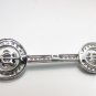 $9000 VIDEO 4.00ct. DIAMONDS CLUSTER STUD BAR STICK DANGLE EARRINGS 14KT G/VS