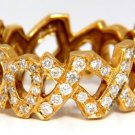 Authentic Tiffany Paloma Picasso 1.00ct diamonds eternity ring 18kt. yellow gold