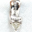 █$8000 1.43CT TRILLIANT NATURAL DIAMONDS PENDANT / SLIDE FOR YOUR OMEGA NECKLACE
