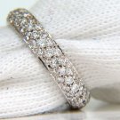 ETERNITY MICRO PAVE 1.00ct DIAMOND BAND HANDMADE█3.90MM