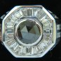 â–ˆ$16000 6.00CT BLACK DIAMOND HUGE & HEAVY MENS RING 14KT G/VS â–ˆ