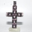 █1.00CT NATURAL DIAMONDS GOTHIC CROSS PENDANT█1.86 INCH