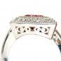 â–ˆ$5500 2.15CT NATURAL NO HEAT PINK SPINEL DIAMOND HALO RING G/VS 14KT UNHEATED