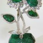 &acirc;��$42000 72.96CT VENUS FLY TRAP NATURAL EMERALD DIAMONDS BROOCH18KT &acirc;��