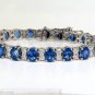 &acirc;��$36000 18KT 24.32CT NATURAL FINE GEM SAPPHIRES DIAMOND BRACELET CLASSIC BLUES &acirc;��