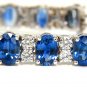 &acirc;��$36000 18KT 24.32CT NATURAL FINE GEM SAPPHIRES DIAMOND BRACELET CLASSIC BLUES &acirc;��