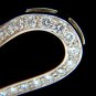 $8000 3.00ct ROUND DIAMONDS MODERN SWIRL HEAR PENDANT G / VS 14KT & CHAIN RARE