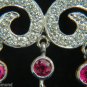 &acirc;��$17200 6.50CT GILDED DECO NATURAL RUBY DIAMOND NECKLACE G/VS BOX + CIRCLE 14K &acirc;��