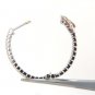 $3800 1.33ct natural round diamonds elongated inside out hoop earrings snap clos