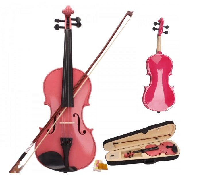 New 12" Student Viola With Case, Bow and Rosin Pink