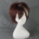 Guilty Crown OUMA SHU Short Brown Mix  Layers Anime Cosplay Party Wig