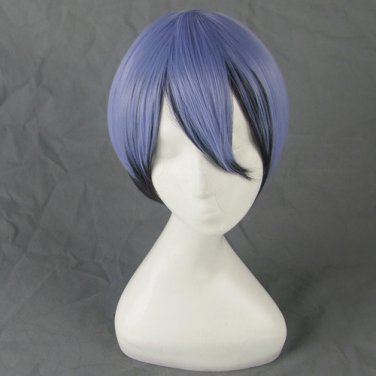 Akuma no Riddle Azuma Tokaku Short Blue black mix Anime Cosplay Party Wigs