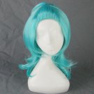Hoozuki no Reitetsu Okou long blue wavy curly cospla wig